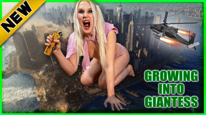 Growing into Giantess: Your step-daughter Devoured the City