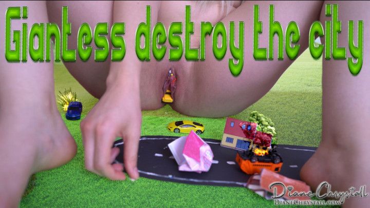 Giantess destroys tiny bug city VORE