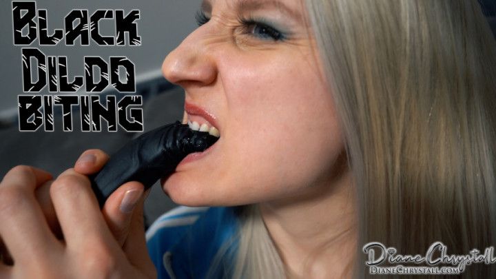 Biting your huge black cock