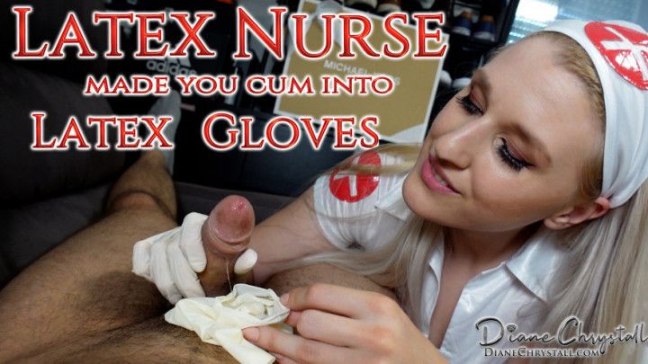 Cum into my tight latex gloves