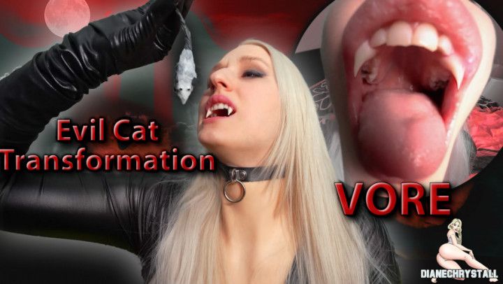 Evil Cat Woman Transformation VORE Grow