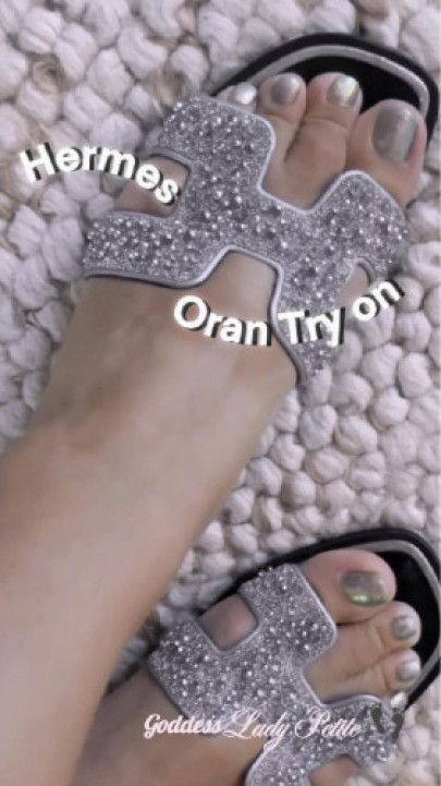 Luxury Sandals Smooth Steps a Hermes Try-On Tease