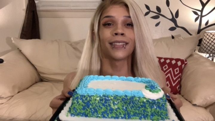 Birthday Cake &amp; a Cock Meat Sandwhich