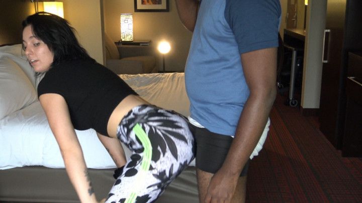 Sexy leggings grinding dance