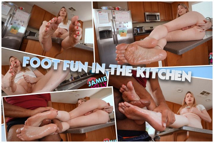 Foot Fun In The Kitchen
