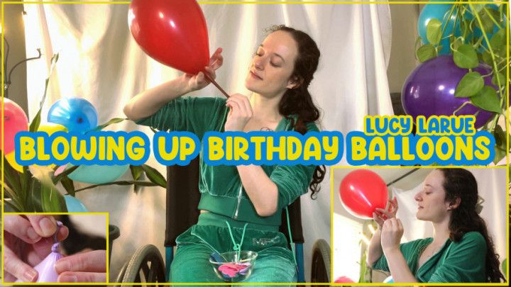Blowing Up Birthday Balloons