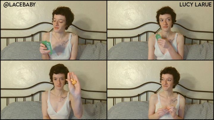 Camgirl Eats Applesauce and Cheese No Sound