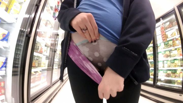 Cum Soaked Panties in Public