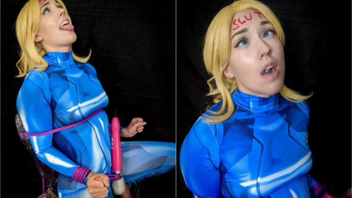 Cocky Samus Turned Ahegao Piss Slut