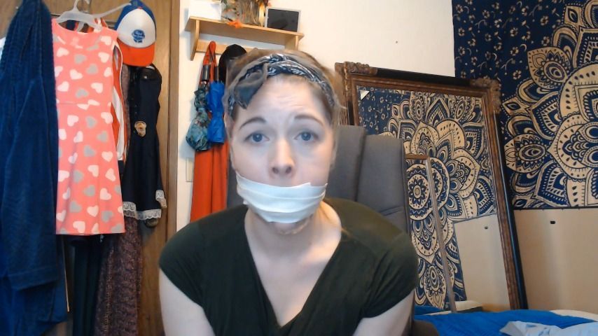 Extreme Mouth Stuffing Tape Gag Custom