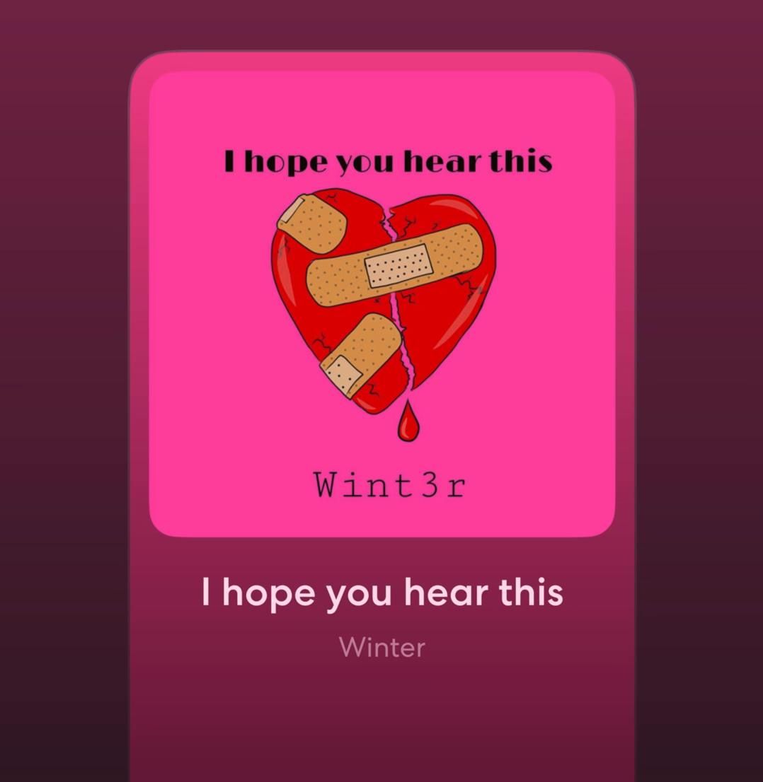 My latest Alt single  I hope you hear this