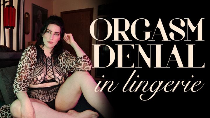 Orgasm Denial in Lingerie