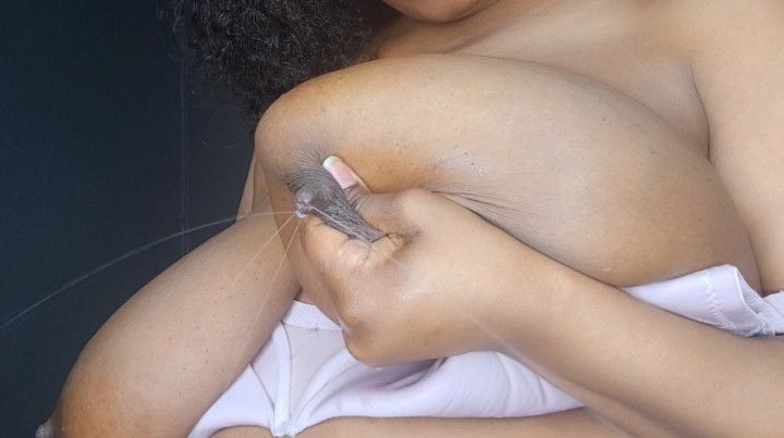 Naughty Milf Squirting Breastmilk In The Salon