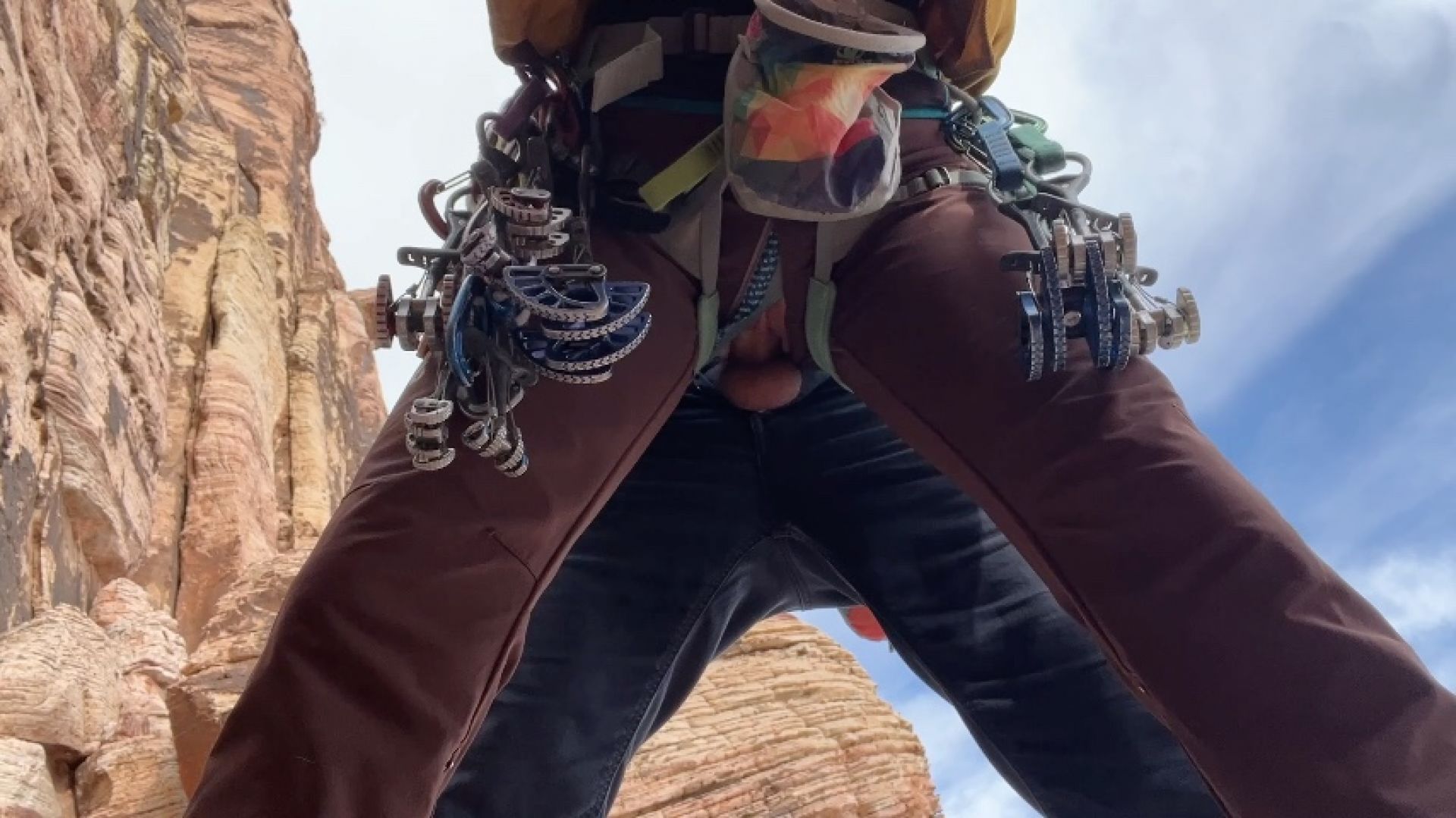 outdoor rock climbing birthday sex | real couple