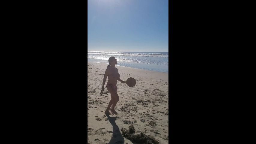 Topless sunday funday at the nude beach