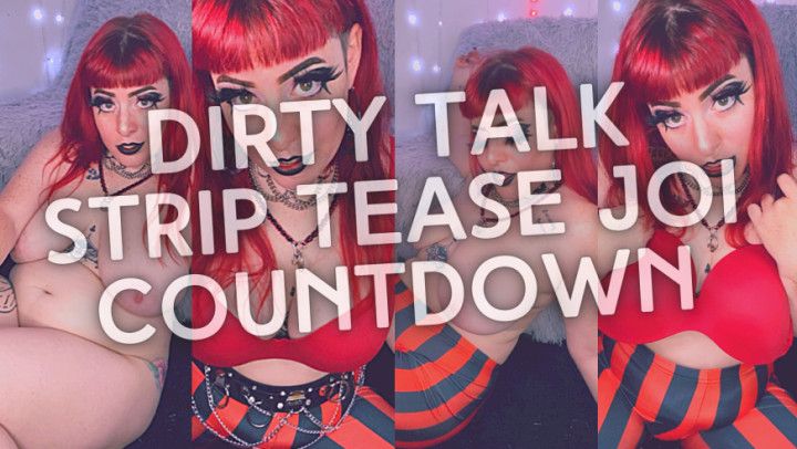 Dirty Talk Striptease JOI Countdown