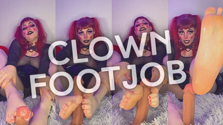 Clown Footjob Deny
