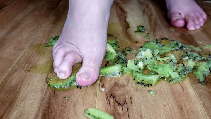 Tiny Powerful FEET Squashing Yummy Fruit