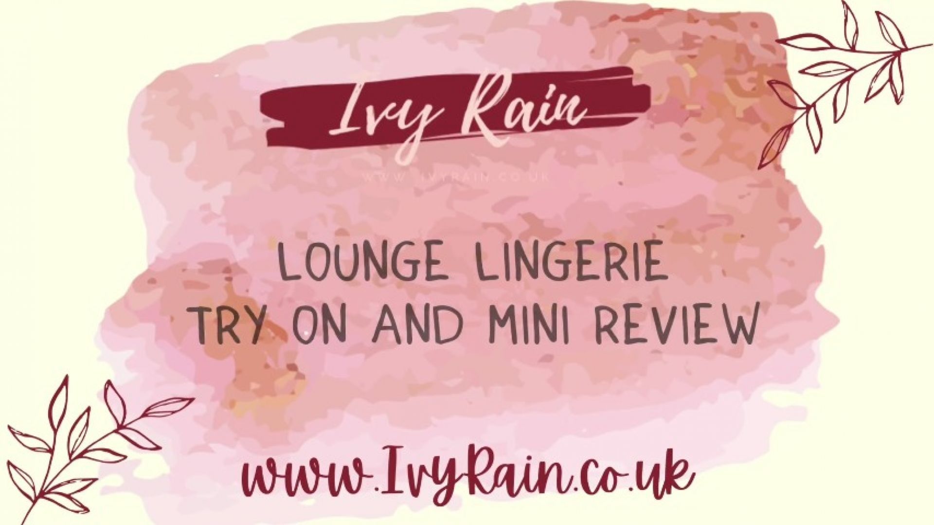 Lounge Lingerie Haul - Try On and Mini Review