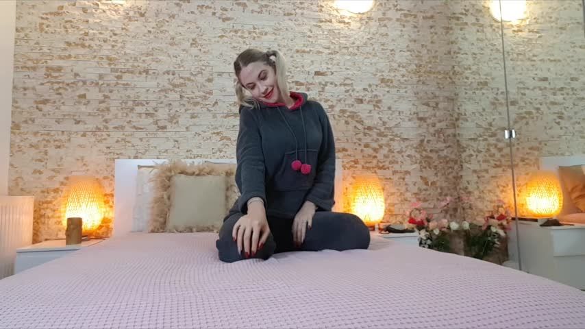 step-sister strips out of her pajamas