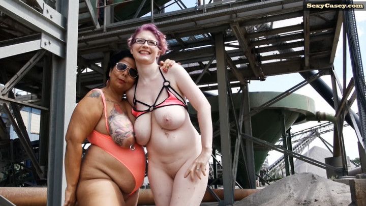 Boobs out at a photoshoot