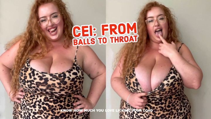 DELETING 1/10 - Cum Swallowing: Balls the Throat CEI