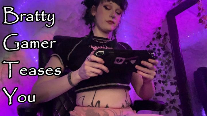 Bratty Gamer Teases You - JOI