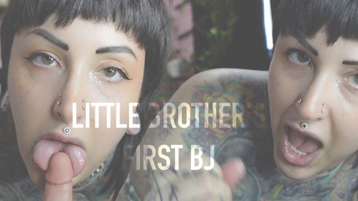 Little Step-Brother's First Blowjob