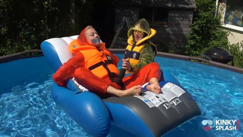 Wet PVC And Lifejacket Vibes With Belle