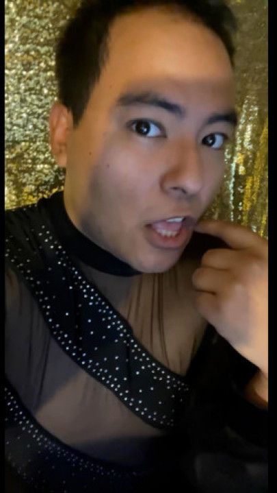 One of my outfits during the online XBIZ Awards during COVID