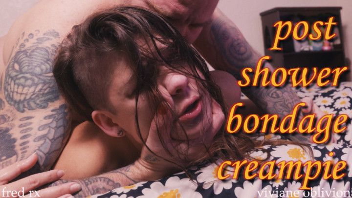 post shower creampie