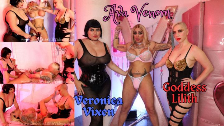 Strap-on Threesome - Goddess Lilith/Veronica Vixen/Ava Venom