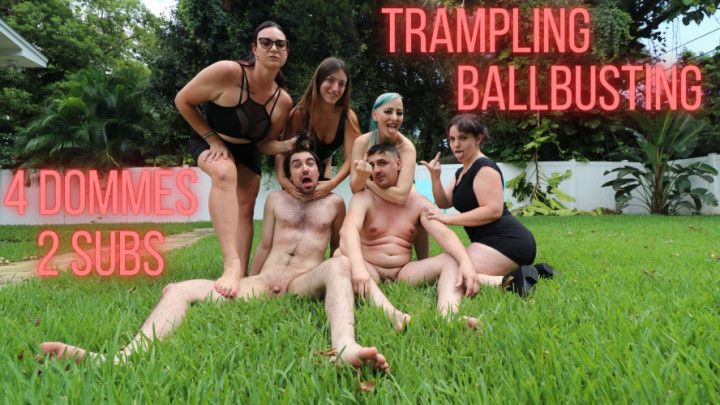 4-DOMME GROUP TRAMPLING & BALLBUSTING