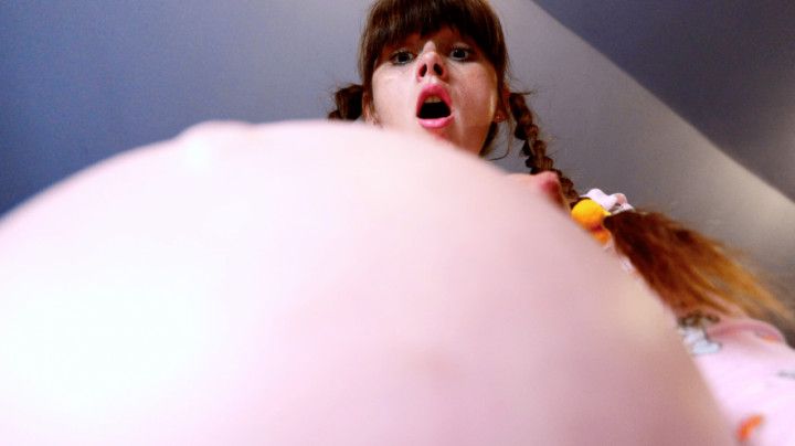 Step-Daughter's Cum Inflated Belly