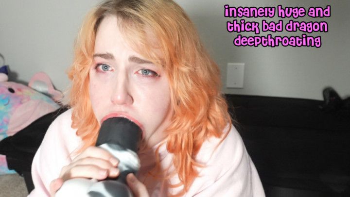 Insanely Huge And Thick Bad Dragon Deepthroating