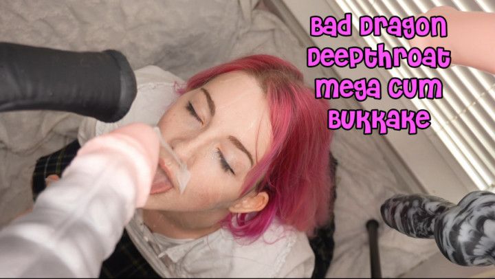 Bad Dragon Deepthroat Mega Cum Bukkake