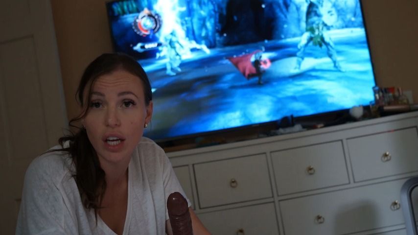 Step-Mommy Pleasures while step-Son Plays