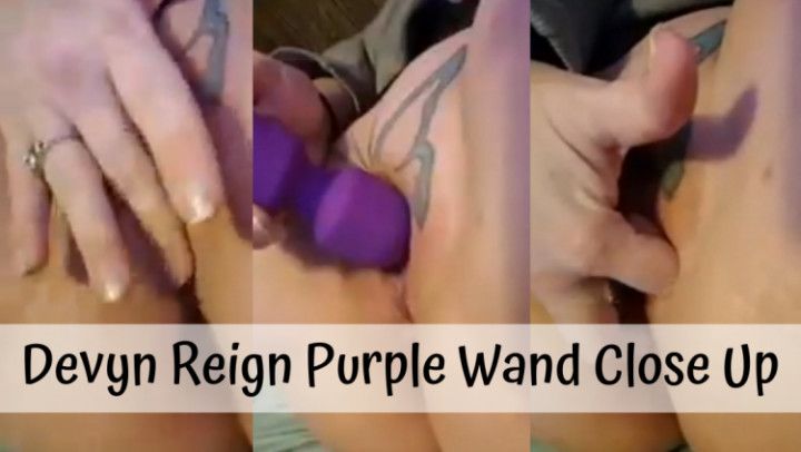 Devyn Reign Purple Wand Close Up