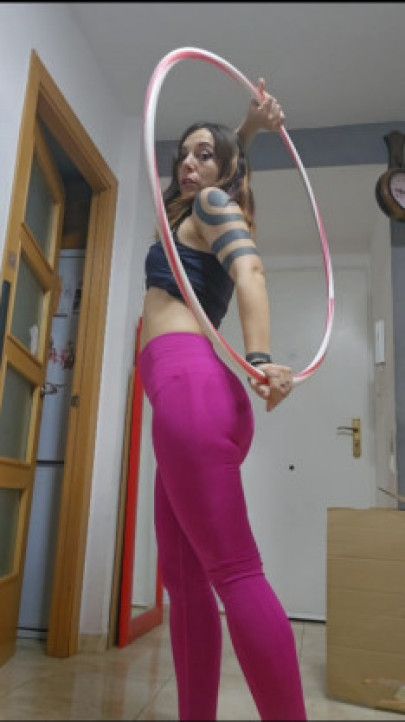 Hula hoop first training