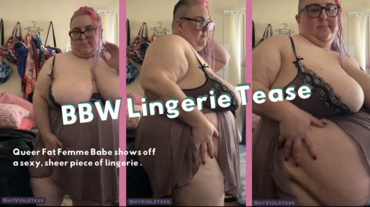 BBW Lingerie Tease
