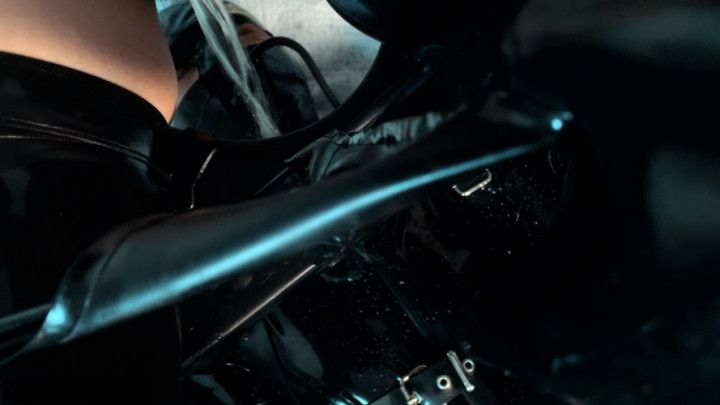 Peeing on my Rubber Gimp