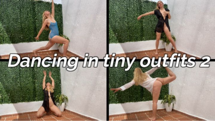 Dancing in tiny outfits 2 barefoot
