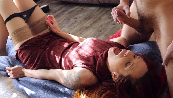 Darya cums first with cock in her mouth