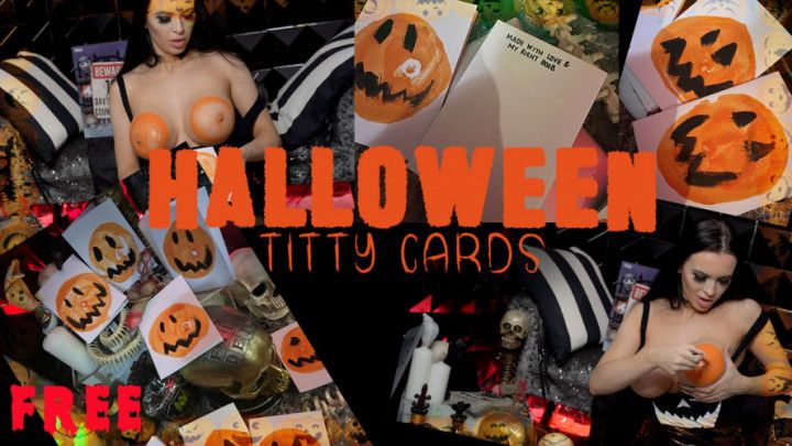 FREE - Halloween Titty Cards