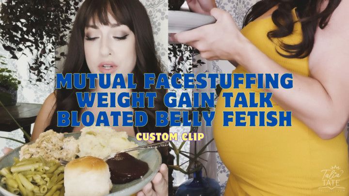 Mutual Facestuffing Encouragement Weight Gain Bloated Belly