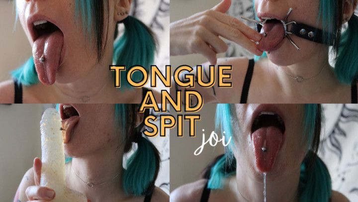 Tongue and spit JOI
