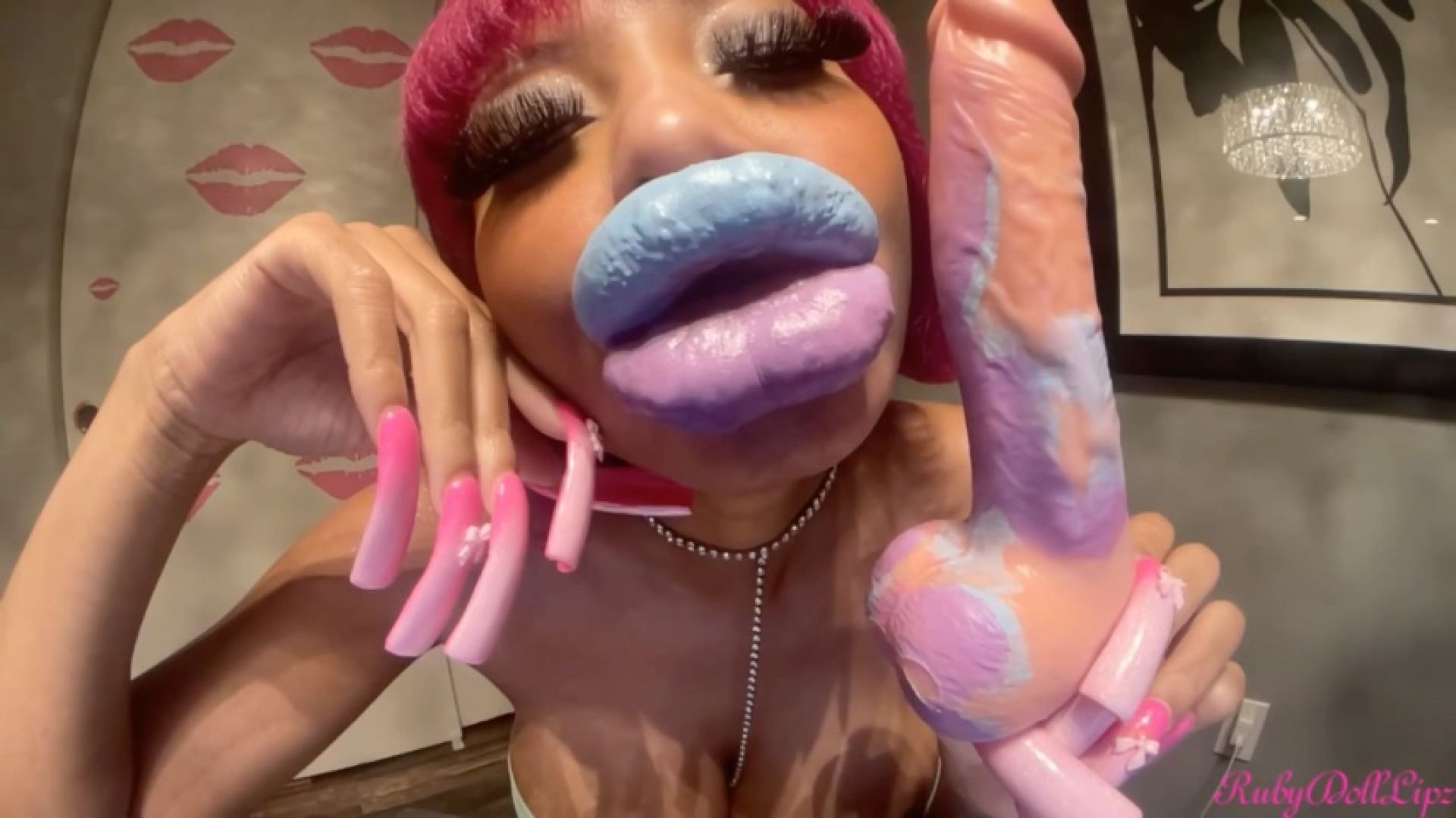 Colorful Kisses+Cock Toy #1
