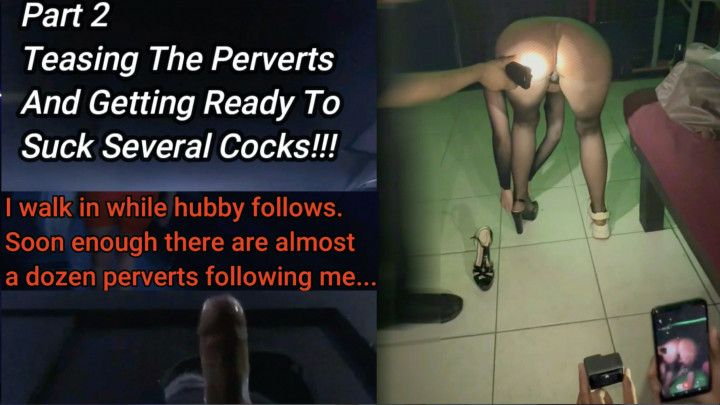 Adult Theater Pt2!  Exhibitionist Wife Teasing Voyeurs