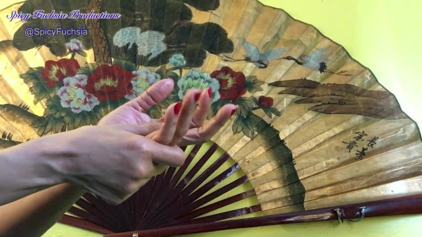 Lotion and Red Fingernails