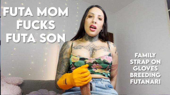 Futa step-Mom fucks Futa step-Son